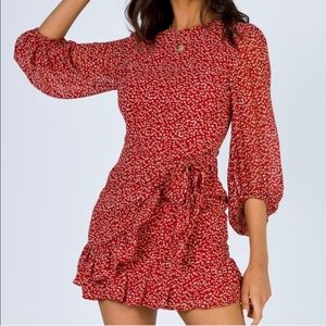 NWOT Princess Polly Red Floral Dress